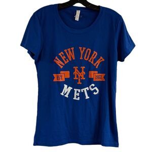 NWT Ladies New York Mets Baseball Blue T-Shirt Size XL
